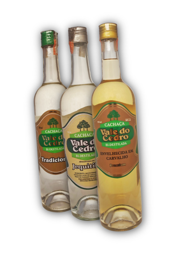 Kit com 3 Cachaças de 400ml