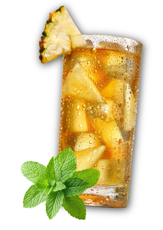 Caipirinha de Abacaxi e Hortelã